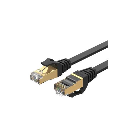 Cable De Red Cat7 Rj45 Ethernet Patch Cord Negro 5mt