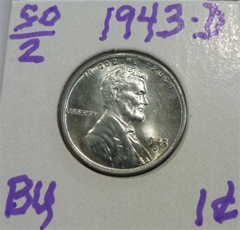 D Brilliant Uncirculated Lincoln Wheat Cent Bu For