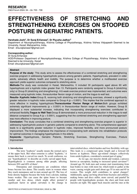 (PDF) EFFECTIVENESS OF STRETCHING AND STRENGTHENING EXERCISES ON ...