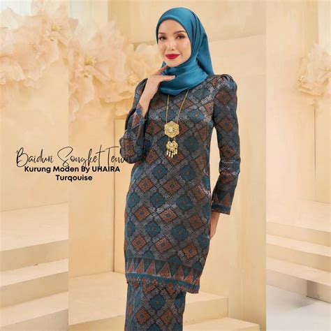 Uhairarepublic Kurung Songket Penuh Tenun Songket Kurung Moden Plus