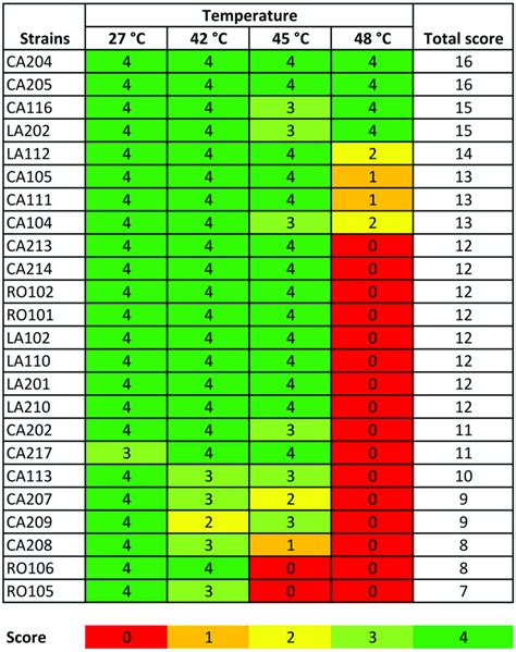 Growth Of K Marxianus Strains At Different Temperatures 27 42 45