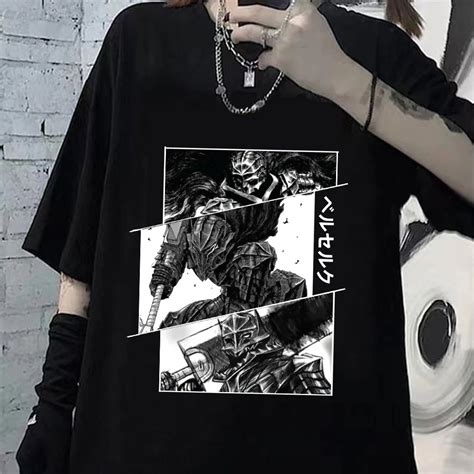 Camiseta Basica Camisa Berserk Skull Zodd Espadashin Guts Anime Unissex