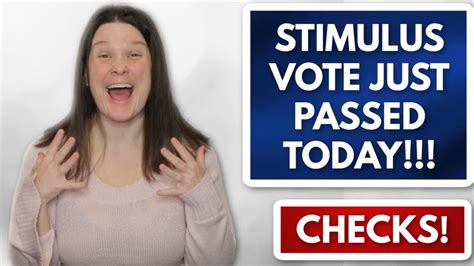 Stimulus Vote Just Passed Checks Soon Second Stimulus Check Update