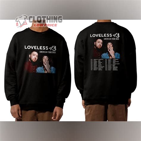 Loveless American Tour 2023 Merch, Loveless Tour Dates 2023 Shirt ...