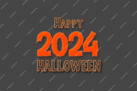 Premium Vector Happy Halloween Vector Lettering New Year 2024 For