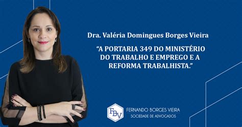 A Portaria 349 Do Ministério Do Trabalho E Emprego E A Reforma