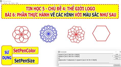 Hướng dẫn vẽ cách vẽ hình trong logo lớp 5 cho trẻ em dễ hiểu và thực hành