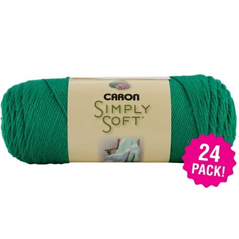 Caron Simply Soft Solids Yarn Kelly Green Multipack Of 24 Walmart