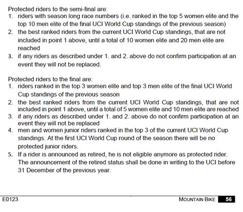 Downhill World Cup Protected Rider Status Explained Kind Of