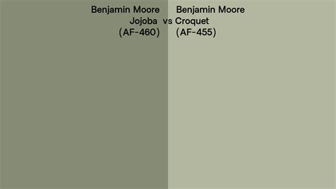 Benjamin Moore Jojoba Vs Croquet Side By Side Comparison