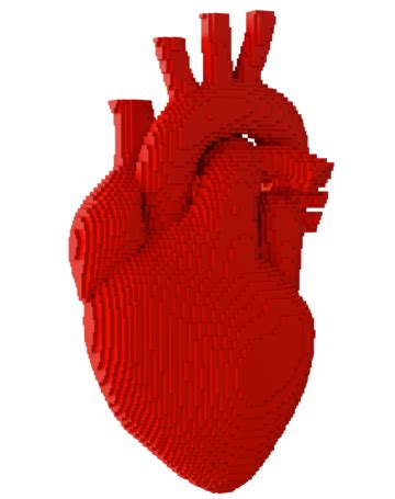 3d Printed Heart Isolated Medicine Artificial Transplant Background