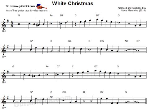 Guitar Chords White Christmas