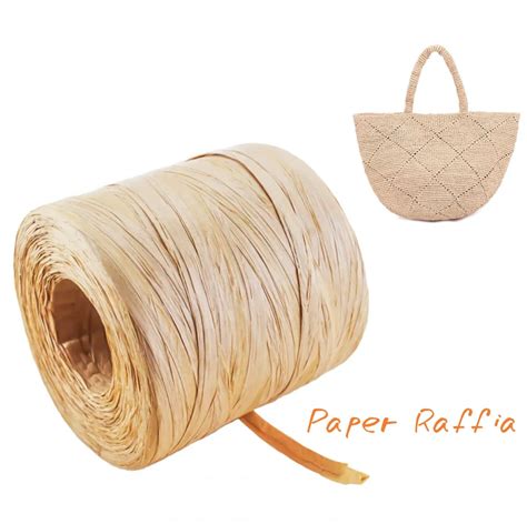 Biodegradable Raffia Weaving Paper Raffia Crochet Paper Yarn For