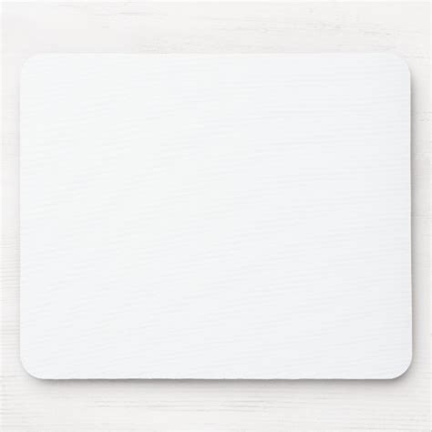 Plain Customizable White Mousepad