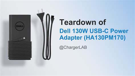 Teardown Of Dell W Usb C Power Adapter Ha Pm Youtube