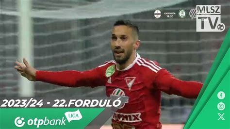 DVSC Puskás Akadémia FC 1 0 0 0 OTP Bank Liga 22 forduló