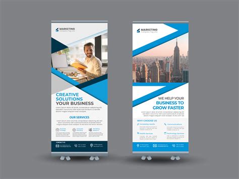 rollup banner, pop up banner, pull up banner, stand on Behance