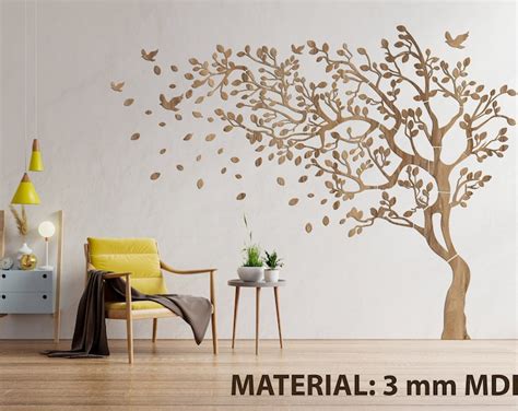 Large Tree Of Life Wall Art Mdf Wood Wall Decoration Modern Home