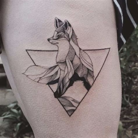 Geometric Fox Tattoo Designs For Men And Women Visual Arts Ideas