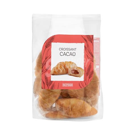 Hacendado Croissant Relleno Chocolate Industrial Paquete 375 G