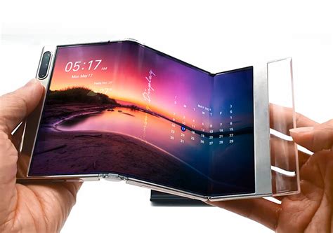 Faltbares Zoll Tablet Und Mehr Samsung Zeigt Zur Display Week