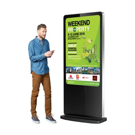 Digital Signage Display Floor Standing Kiosk Display 43 Inch Screen