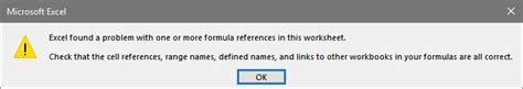Fixes To Resolve Excel Found A Problem With One Or More Formula