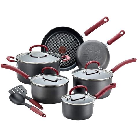 T Fal Ultimate Hard Anodized Aluminum Nonstick Cookware Set 12 Piece