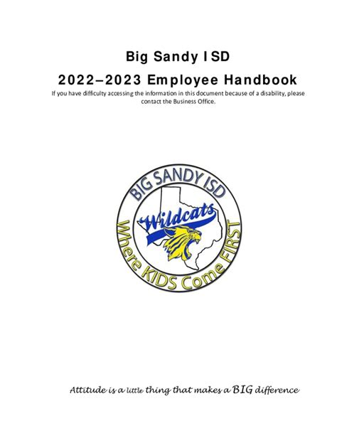 Fillable Online Big Sandy ISD 20222023 Employee Handbook Amazon AWS