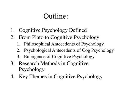 Ppt Introduction To Cognitive Psychology Powerpoint Presentation