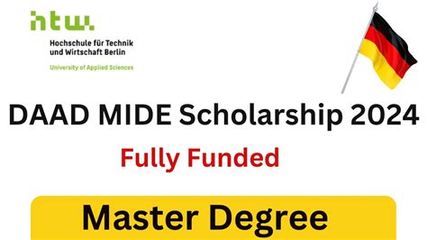 Daad Mide Scholarship In Germany Fully Funded