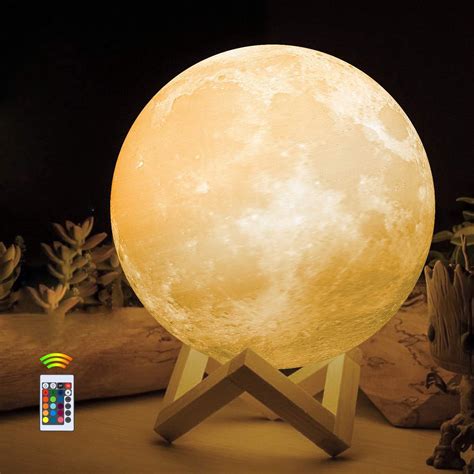 Oxyled Moon Lamp Inch Cm Diameter D Print Led Moon Light With