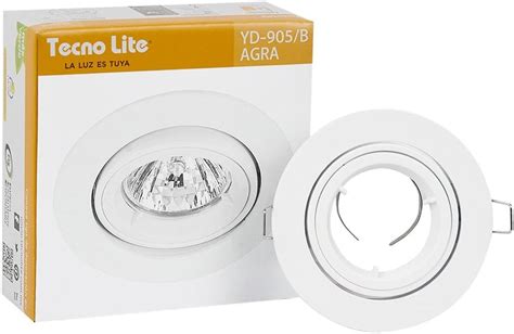 Tecnolite L Mpara De Techo Dirigible Para Empotrar Downlight En