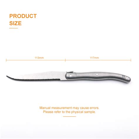 Classical Laguiole Steak Knife Hollow Handle High Quality Steak Knife