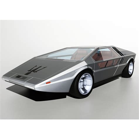 1971 Maserati Boomerang Concept Car 3D model | CGTrader