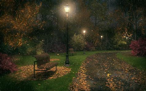 4 Rainy Fall Rain Night Hd Wallpaper Pxfuel