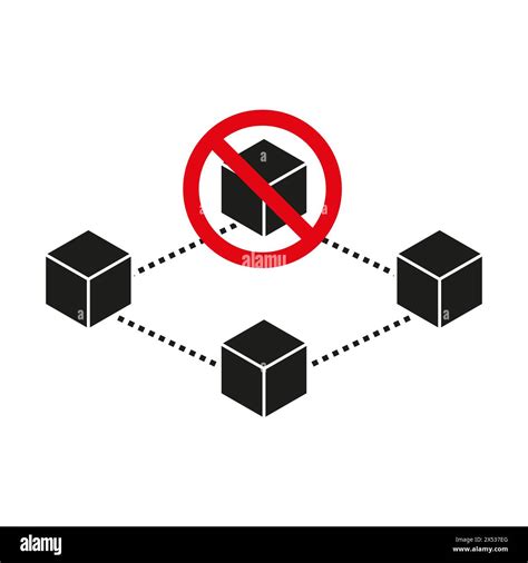 Network Restriction Concept With Prohibited Cube No File Sharing Or