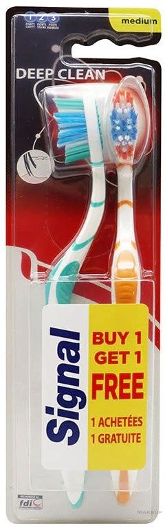 Signal Deep Clean Medium Toothbrush Pack Zestaw szczoteczek do zębów