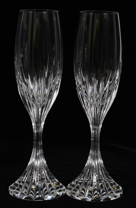 Baccarat Massena Crystal Champagne Flutes 7