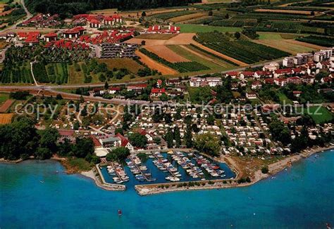 AK Ansichtskarte Immenstaad Bodensee Fliegeraufnahme Campingplatz