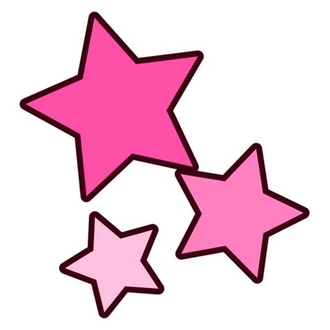 VSCO Girl Pink Stars Sticker - Sticker Mania