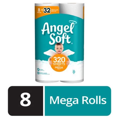 Angel Soft Soft Strong Toilet Paper Mega Rolls Rolls Food Less