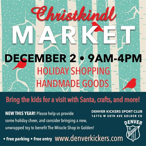 Christkindl Market 2023 - Denver Kickers Sport Club Inc.