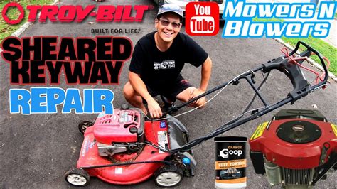 Free 21 Xp Troy Bilt Self Propelled Lawn Mower 12ai836m011 Sheared Keyway Repair Tranny Is