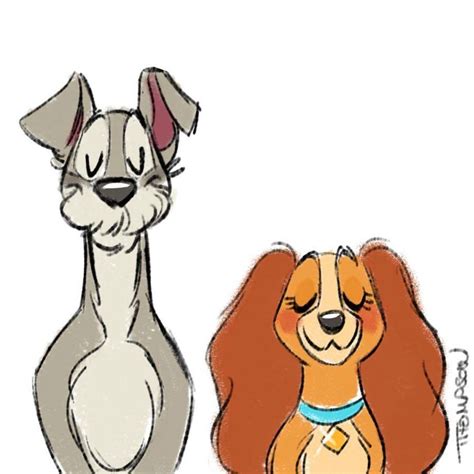 Lady And The Tramp Doodle Disney Sketches Disney Doodles Disney