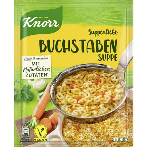 Edeka Knorr Suppenliebe Buchstaben Suppe G