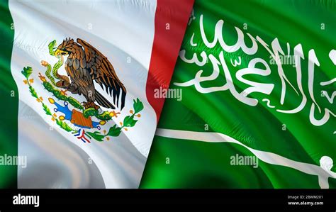 Banderas de México y Arabia Saudita Diseño de bandera de espeleología