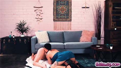 Olive Rubs Laceys Ass While Stuck Under The Couch