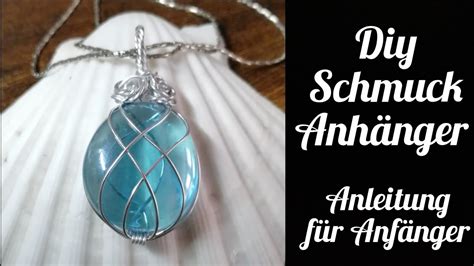 DIY Schmuck Anleitung für Anfänger Deutsch Aluminium Draht Anhänger