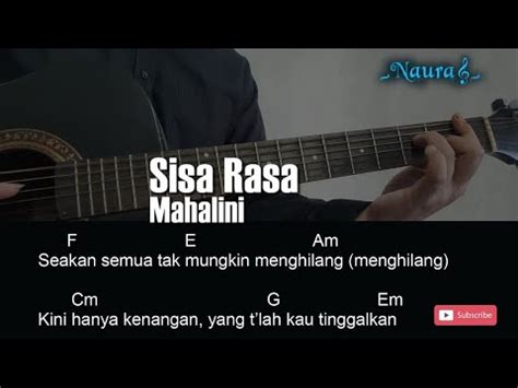 Mahalini Sisa Rasa Chord Lirik Youtube